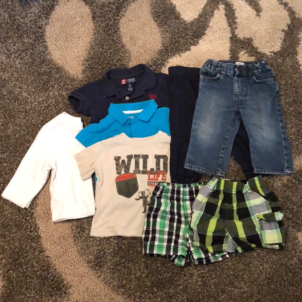 Lot-Boys 12M Clothes-Jumping Beans, Chaps,Cherokee